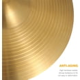 thumbnail image 4 of HUGFEGWE 10 Inch Brass Cymbal Replacement Crash Cymbals Ride Drum Cymbal Instrument Cymbal Percussion Accessories Drum Kit for Beginner Player Percussion (Golden) UA824-5396, 4 of 9