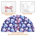 thumbnail image 4 of Yiaed flower Skull starry sky Print Christmas Tree Skirt , Tree SkirtsTree Mat for Christmas Winter Holiday Indoor Decorations-30", 4 of 7