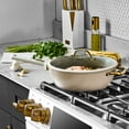 thumbnail image 3 of Thyme & Table 12 in Nonstick Aluminum Skillets with Tempered Glass Lid, Taupe, 3 of 12