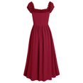 thumbnail image 3 of Elegant Corset Dress Summer Dress with Pockets for Women Sleeveless Mid-Length Cottage Style, 3 of 5