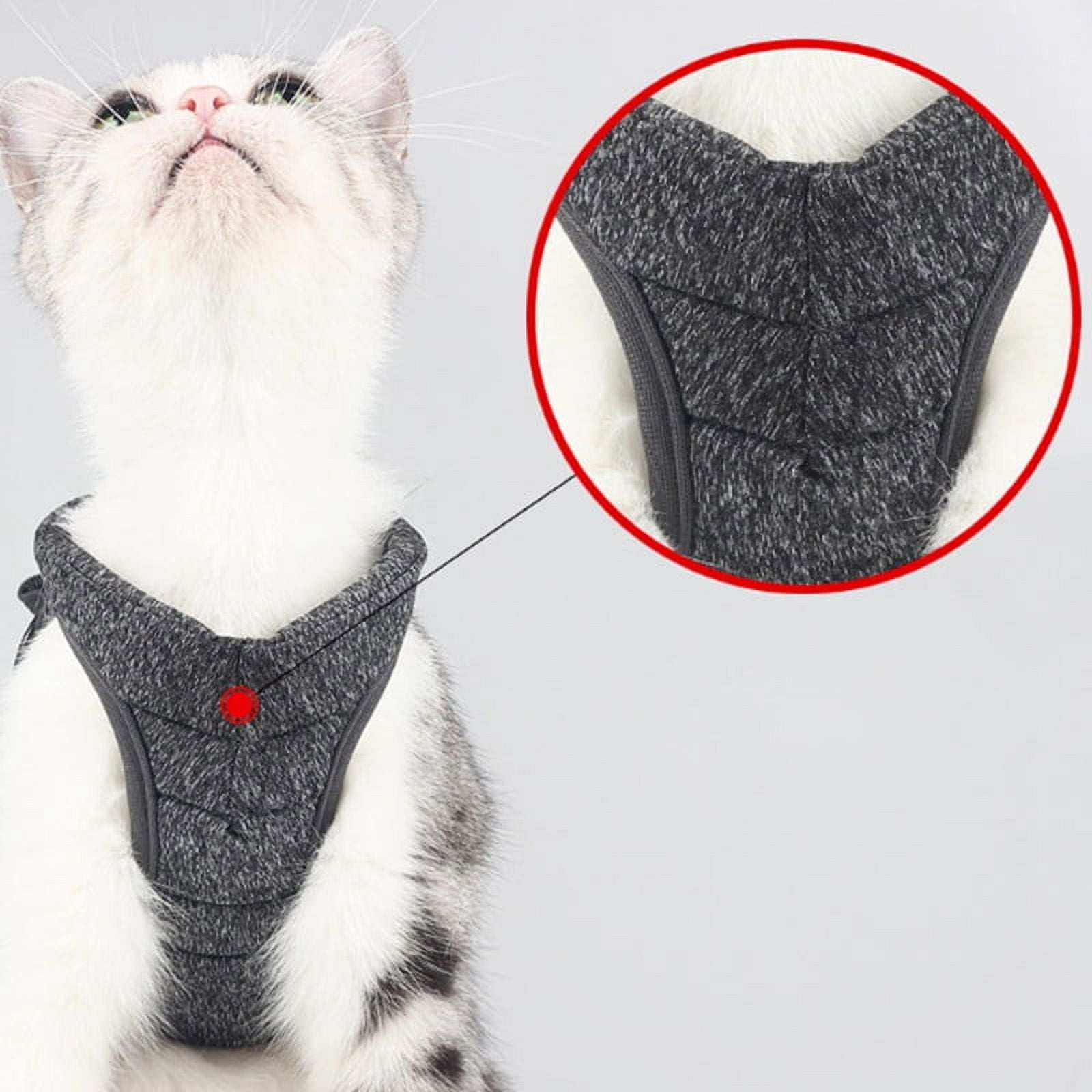 Pet Cat Dog Vest Harness and Leash Set Adjustable Reflective Safety Vest Soft Corduroy Mesh Padded For Puppy Dogs Cats Outdoor