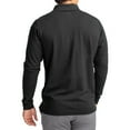 thumbnail image 2 of Men's Cutter & Buck Black Cincinnati Bearcats Advantage Eco Tri-Blend Pique Long Sleeve Polo, 2 of 2