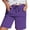 Purple, variant on Womens Shorts JIANLAI UPF 50 Quick Dry Lightweight Athletic Golf Outdoor Summer with Zipper Pockets 3XL-5XL Blackish Green