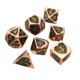 thumbnail image 2 of Juego de dados poliédricos Juego De 7 Piezas De Aleación De Zinc Dados Poliédricos D4 D6 D8 D10 D12 D20 Set Bronce Bronce Magideal Juego de dados poliédricos, 2 of 6