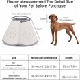 thumbnail image 2 of Protection Anti-Morsure Cols Coniques pour Chien Chat Chiot Blessure Collier Cône Protecteur, Réglable Chien Récupération Collier avec Velcro, M, 2 of 5