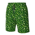 thumbnail image 6 of Uemuo Happy St. Patrick's day Pattern Men's Swim Trunks Hawaiian Beach Bathing Suit Swimsuits Beach Quick-Dry Shorts with Pockets-Large, 6 of 9