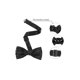thumbnail image 3 of CORBATAS DE MOÑO DE LUNARES PARA HOMBRES INSPIRADORAS CHIC DEL DÍA DEL PADRE, MOÑO PREATADO PARA BODA Y NEGOCIOS EN NEGRO, 3 of 5