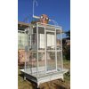 Large Elegant and Durable Wrought Iron Bird Parrot Open Play Top With Toy Hook Rolling Cage With Around Metal Seed Guard