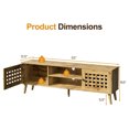 thumbnail image 2 of RoyalCraft Rattan TV Stand Entertainment Center with Storage for 65 Inch TVs, 2 of 9