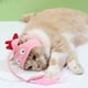 thumbnail image 3 of Tocado de pesca para gatos, juguete interactivo, suave, bonito sombrero, juguete rompecabezas para gatitos con colgante reemplazable, dinosaurio rosa, 3 of 5