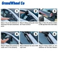 thumbnail image 6 of Window Deflectors Smoke Tinted Tape-On Side Window Vent Visor Deflectors Rain Guards Compatible with Honda Pilot 2023-2025 - 4 pcs. GW0940, 6 of 8