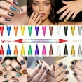 thumbnail image 6 of 12 Colors Nail Art Marker Pens Set, 3D Quick Dry 0.5MM Nail Polish Pens, Nail Markers for Nail Art, DIY Nail Art Markers Graffiti Dotting Pen for Nails Art Design Manicure Nail Decor for Adult Kids, 6 of 7
