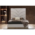 thumbnail image 2 of Laura Gold Detailed Upholstery King 6 Pc made with Wood in White, 2 of 23
