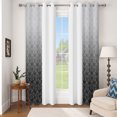thumbnail image 5 of Nanqianyi Ombre Blackout Curtains,2 Panels Set,Grommet Top,Room Darking Thermal Insulated Window Drapes,52x84 inch,Grey Damask, 5 of 8
