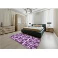 thumbnail image 4 of Ahgly Company Indoor Rectangle Patterned Violet Purple Area Rugs, 6' x 9', 4 of 6