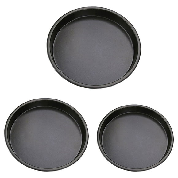 3pcs Baking Tray Non-Stick Baking Pan Metal Oven Tray Pizza Baking Tray Oven Tray (6in 8in 10in)