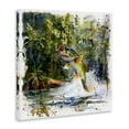thumbnail image 3 of Stupell Industries Traditional Jumping Bass Splash Canvas Art, 17 x 17, by LSR Design Studio, 3 of 8