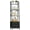 Black Oak, variant on 5-Tier Ladder Shelf with 2 Drawers,Narrow Bookshelf Storage Shelves,Industrial Bookcase Freestanding Rack Units for Bedroom,Living Room,Bathroom,Home Office,Balcony,Wood Metal