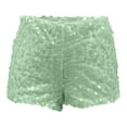 thumbnail image 3 of YANGXINX Women Bodycon Shorts High Glitter Sequins Stretchy Lifting Party Clubwear Fashion Summer Mini Short Pants, 3 of 3