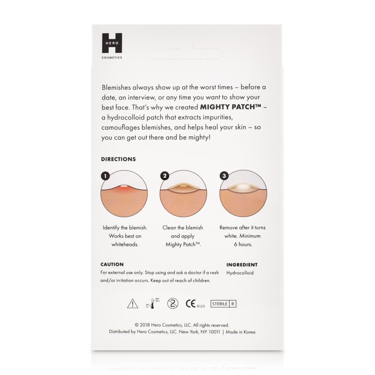 Mighty Patch™ Original from Hero Cosmetics - Hydrocolloid Acne Pimple Patch  (27 Patches)