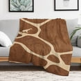 thumbnail image 5 of Giraffe Pattern (1) Throws Blankets for Sofa Bed Winter Plush Warm Blanket Holiday Gifts, 5 of 5