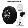 thumbnail image 2 of Susaid Camp Badge Print Tire Covers,Waterproof Anti-UV Snow Sun Rain Tire Covers for RV,Truck, SUV, Trailer, Camper-14 inch, 2 of 6