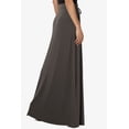 thumbnail image 4 of TheMogan Women's PLUS Drawstring Waist Pocket Drapey Jersey A-Line Long Maxi Skirt, 4 of 7