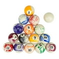 thumbnail image 3 of Felson Billiard Supplies Marbled Pool Billiard Ball Set, 3 of 6