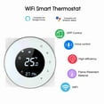 thumbnail image 3 of Gas Programmable Gas Boiler Heating Thermostat Dry Contact Temperature Controller Touchscreen LCD with Backlight Voice Control Compatible with  Echo/ Home/IFTTT, 3 of 7