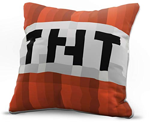 Jay Franco Minecraft Enderman Decorative Pillow Cover Kids Super Soft 1-Pack Throw Pillow Cover Measures 15 Inches x 15 Inches Official Minecraft Product 