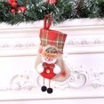 thumbnail image 6 of Christmas Stockings, Xmas Stockings, 3D Plush Socks Gift Bags for Kids Decor Home Ornament Holiday Party Supplies, Burlap Style with Santa, Snowman, Christmas Tree, Bears, 6 of 7
