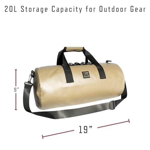 Rothco Black Waveguard Waterproof Duffle Bag 12430