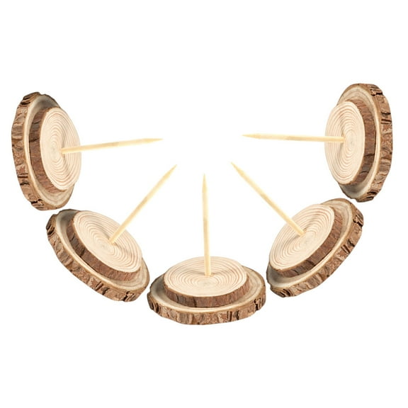 Pretyzoom 5pcs Christmas Tree Stand For Artificial Trees With Wood Support Round Design Holiday Decor