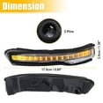 thumbnail image 3 of 1 Pair LED No.87614A7000 Left Right Side Mirror Turn Signal Amber Light Indicator for Kia Forte EX LX S, 3 of 6