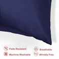 thumbnail image 3 of PiccoCasa Silky Satin Pillowcases 6 Pack Pillow Case Covers with Zipper, King Navy, 3 of 8