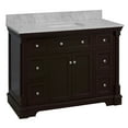 thumbnail image 5 of Sydney 48" Bathroom Vanity with Chocolate Cabinet and Carrara Marble Top, 5 of 6