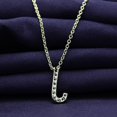 thumbnail image 6 of 18K Yellow Gold Plated Initial Necklace | Moissanite Diamond Alphabet Necklace | Dainty Necklaces for Her | Letter "J" Pendant Necklace |18" + 2" Adjustable Chain, 6 of 6