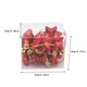 thumbnail image 4 of Colgante Adornos de estrella hexagonales de 4,5 cm para corona de árbol de Navidad (12 unidades), color rojo JASKFLY, 4 of 6