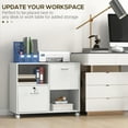 thumbnail image 4 of Vinsetto Lateral File Cabinet with Wheels Mobile Printer Stand, 4 of 10