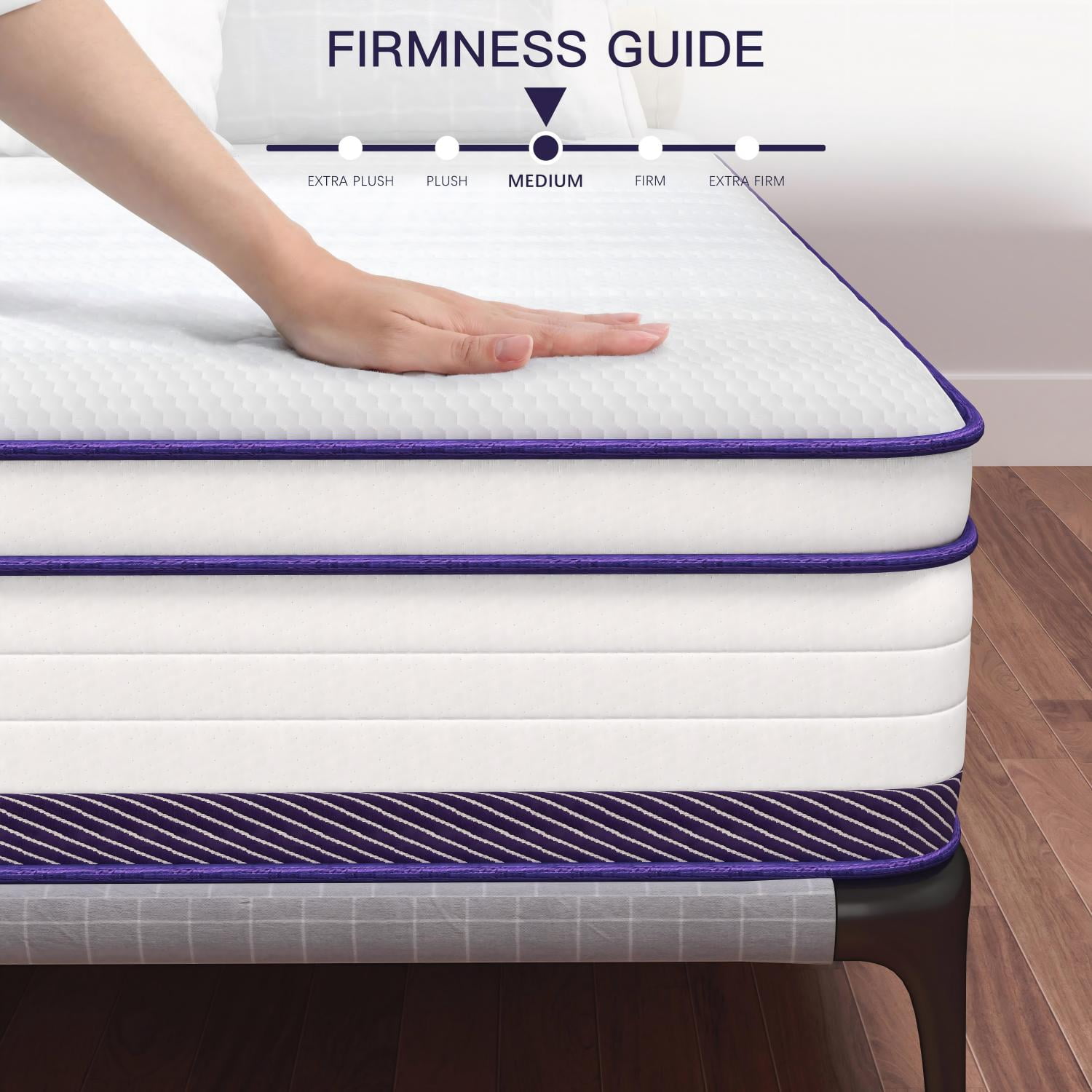 lemontalking 14 Inch Twin Hybrid Memory Foam Firm Coil Mattress Medium Firm Construction Sleep Experience