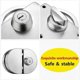 thumbnail image 3 of Stainless Steel Glass Door Lock Double Glass Door Lock Sliding Door Glass Door with 3 Copper Keys for Shop and Officecan be Locked Inside, 3 of 5