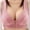 Pink, variant on SWSTBBY Womens Bras,Shaping Plus Size Summer Bras for Womens,Women's Large Size Wireless Bra Glossy Push Up Front Button Underwear Bra