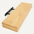 thumbnail image 5 of Basics Wood Floating Wall Shelves, 3-Pack, Pine, 15.8" x 5" x 1.8", Natural Wood Finish, 5 of 5