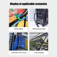 thumbnail image 7 of OIUR 100Pcs Self-Locking Nylon Cable Ties Adjustable Multi-Purpose Wire Strap Home Office Workshop Indoor Outdoor Heavy Duty Zip Tie Wrap, 7 of 7