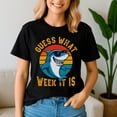thumbnail image 2 of Guess What Week It Is Shark Lover, Funny Shark Week Shirt, Shark Lover Summer, Beach Vacation TShirt, Ocean Animal, 2 of 5