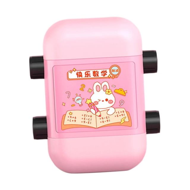 yuksok Roller Digital Teaching Stamp Quick Teaching Portable Homework for Children Pink