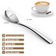 thumbnail image 2 of Cucharas de café, 4 piezas cucharaditas con mango largo, juego de cucharas de café Demitasse, de acero inoxidable de grado alimenticio, cucharas pequeñas para servir, 2 of 4