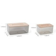 thumbnail image 5 of Aibecy Paper Towel Dispenser Wood Tissue Box Cover Holder Countertops Bathroom Toilet Tissue Box Napkin Storage Box Home Kitchen Facial Tissue Box Cover for Bedroom Car Office, 5 of 7