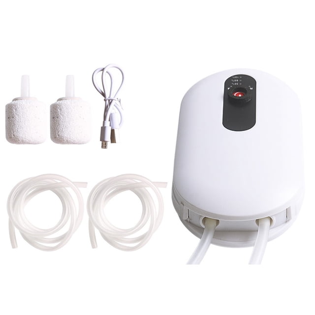 MYG Rechargeable Live Bait Aerator Pump Fishing Tank Oxygenator Single/Double Tube