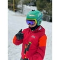 thumbnail image 4 of FREYA Magnetic Green Kid Teen Ski Goggles with Designed Straps - Bonus Lenses, 4 of 8